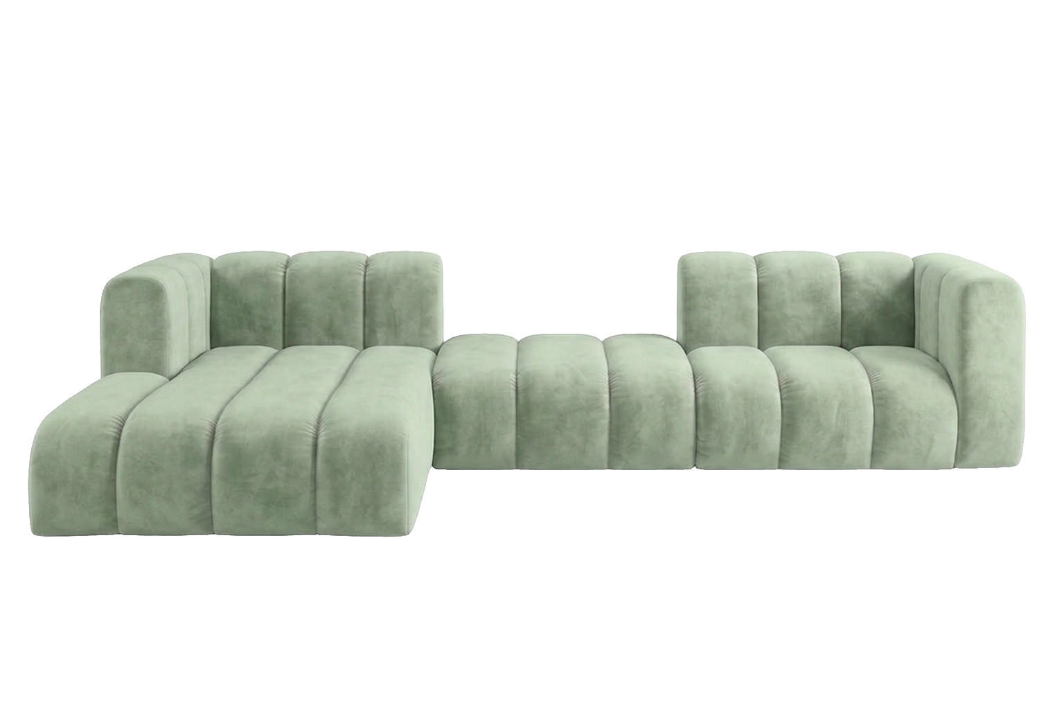 Kaiser Möbel Ecksofa Mintgrün 319x175 cm