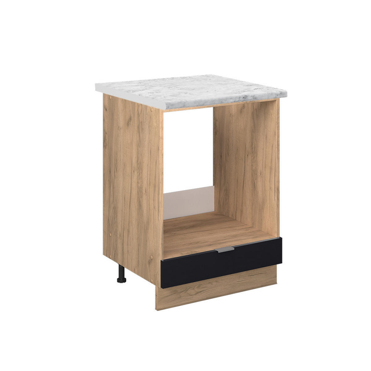 Honigeiche/Schwarz, Holzwerkstoff (60/82/60cm) - Vicco