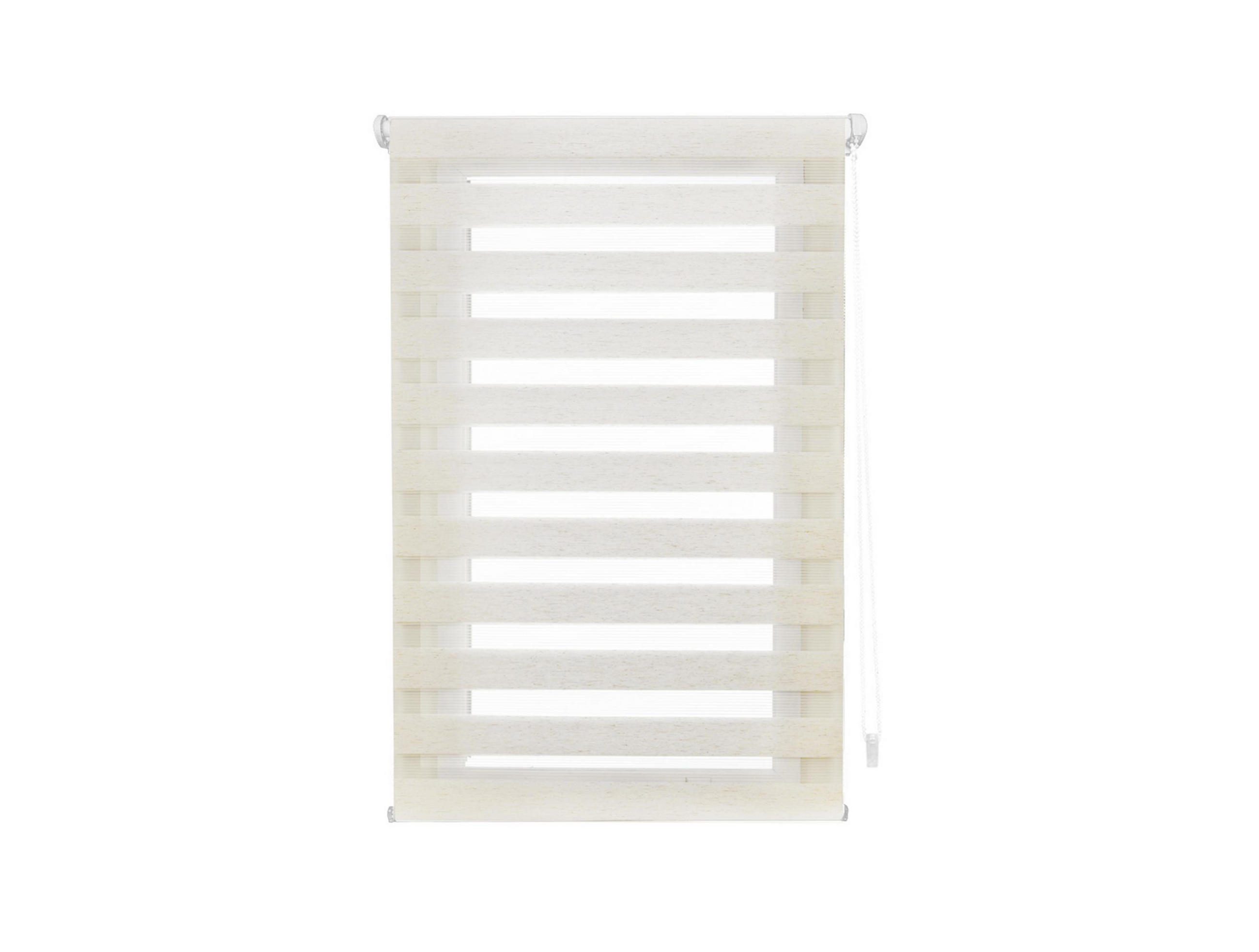 ROLLO Polyester Transluzent Grauweiß 57x180 - Hellgrau, Textil (57/180/1cm) - Purline