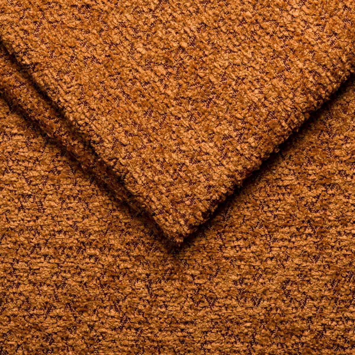 ECKSOFA mit Schlaffunktion und Bettkasten Modena Runden stoff Arena Orange Rechts - Orange, Holz (278/179cm) - Kaiser Möbel