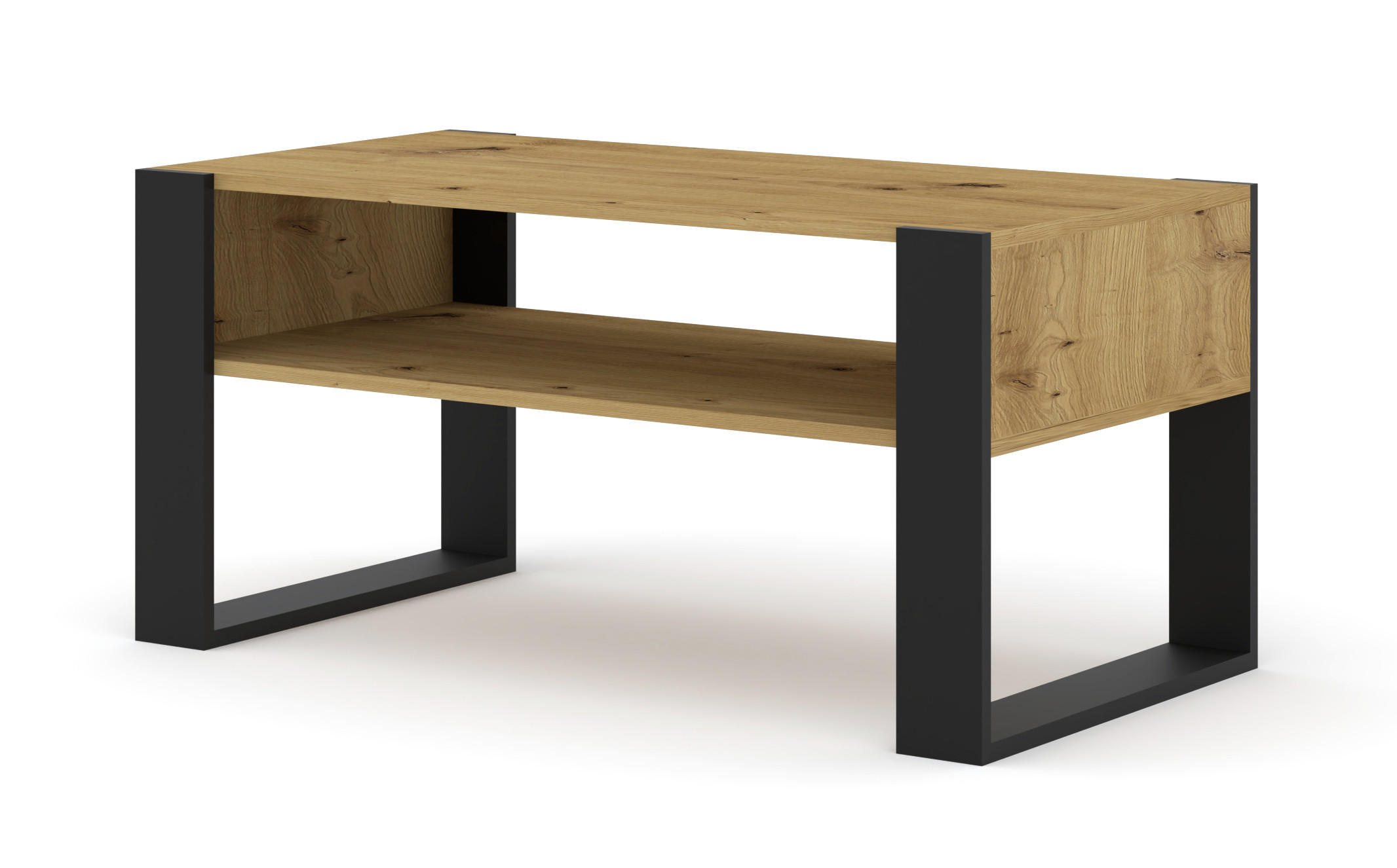 Raumhirsch Furniture Couchtisch Schwarz 100x48x50 cm