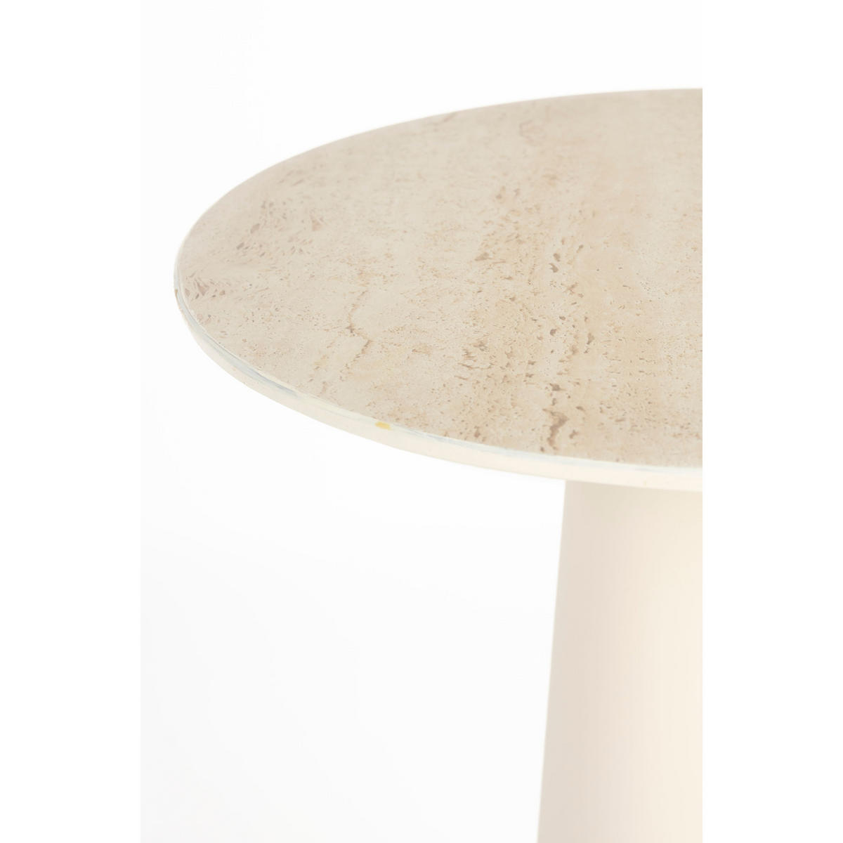 BEISTELLTISCH Joya Hoch 40x40 cm -Optik Beige - Beige, Metall (40/40/70cm) - Housecraft Living