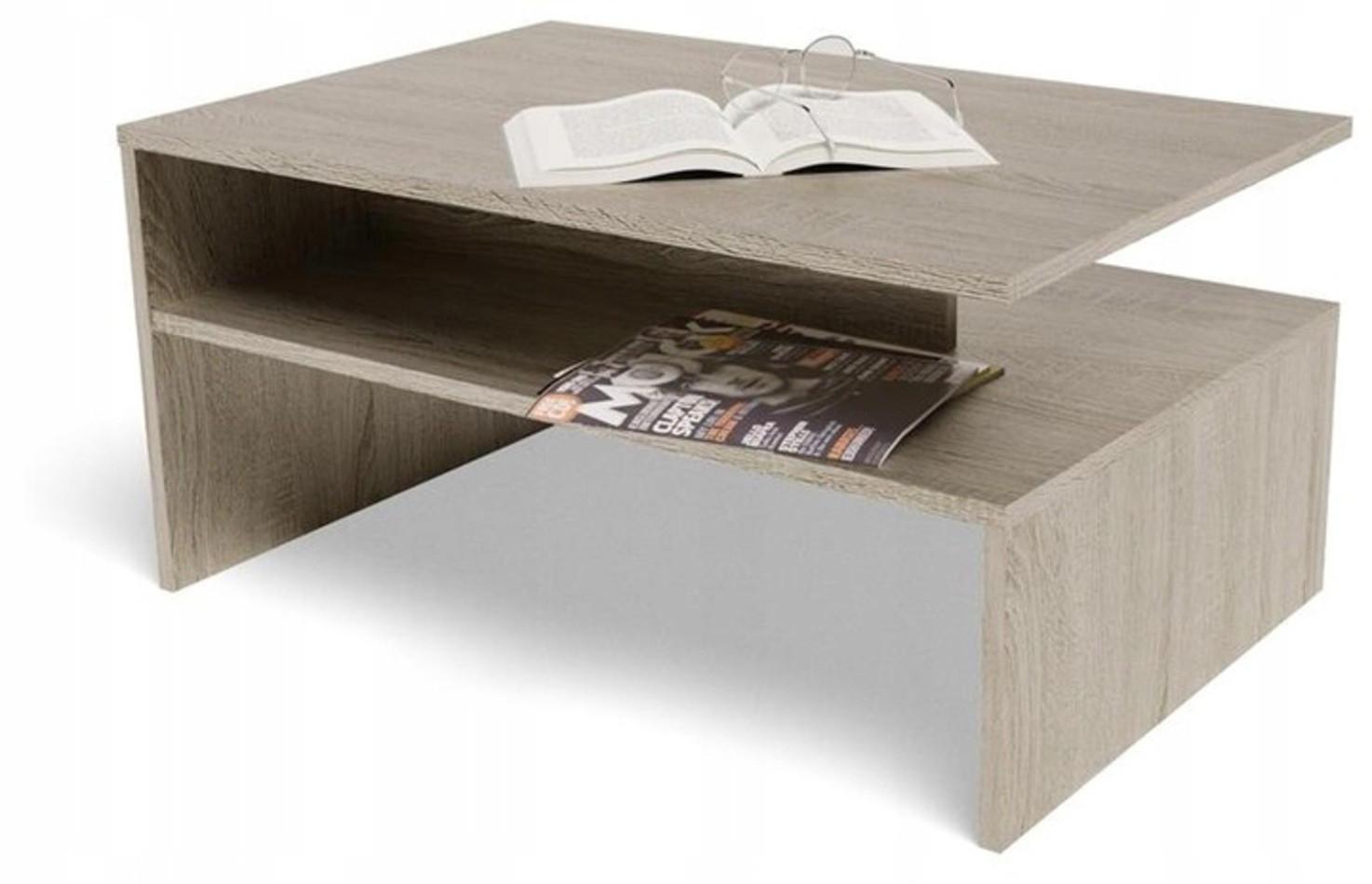 COUCHTISCH BOSTON EX3 Sonoma Eiche 90/60/45 cm - Sonoma Eiche, Holzwerkstoff (60/90/45cm) - Matkam Möbel