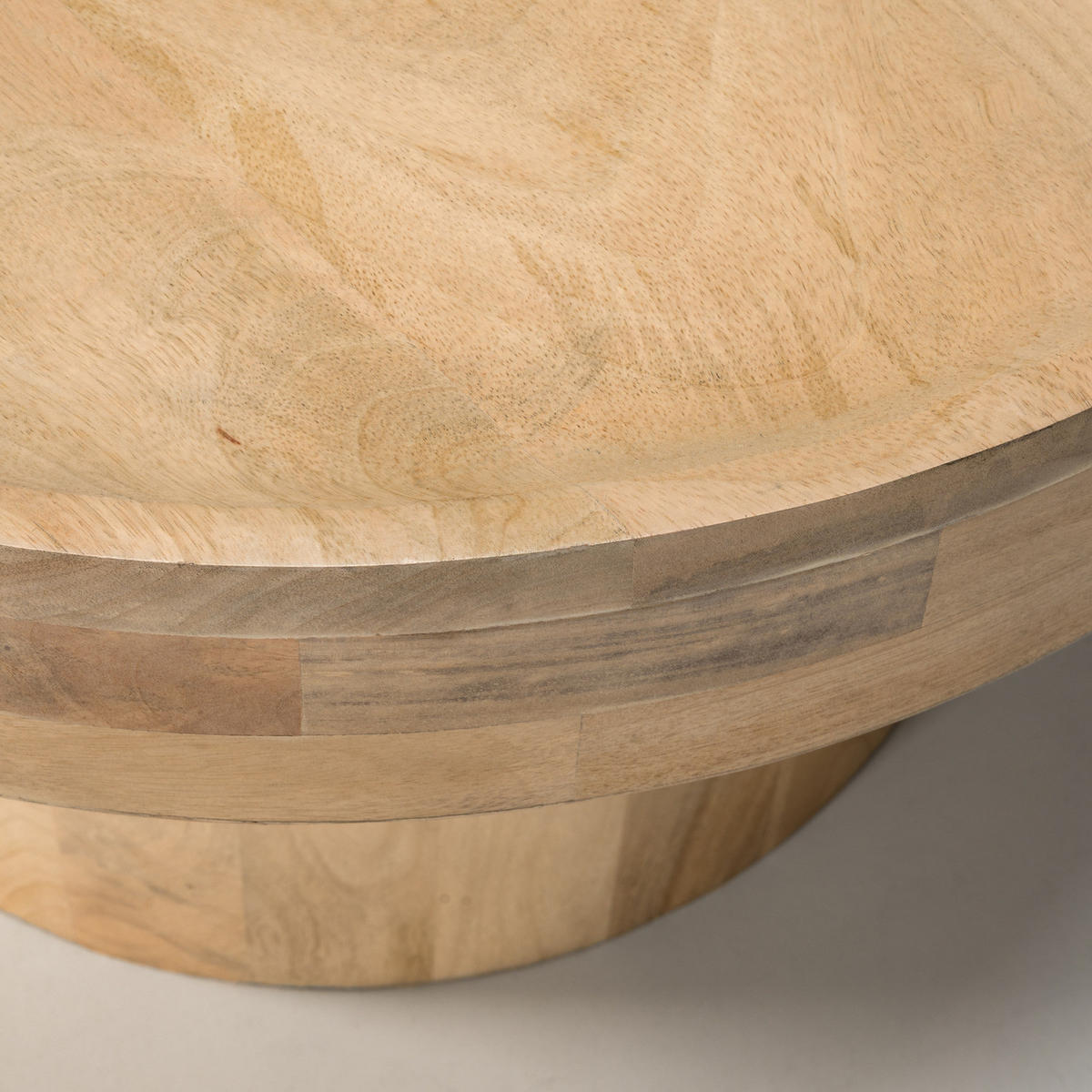 HOME24 Massiver Couchtisch SPUNK - Naturfarben, Holz (70/70/43cm) - home24