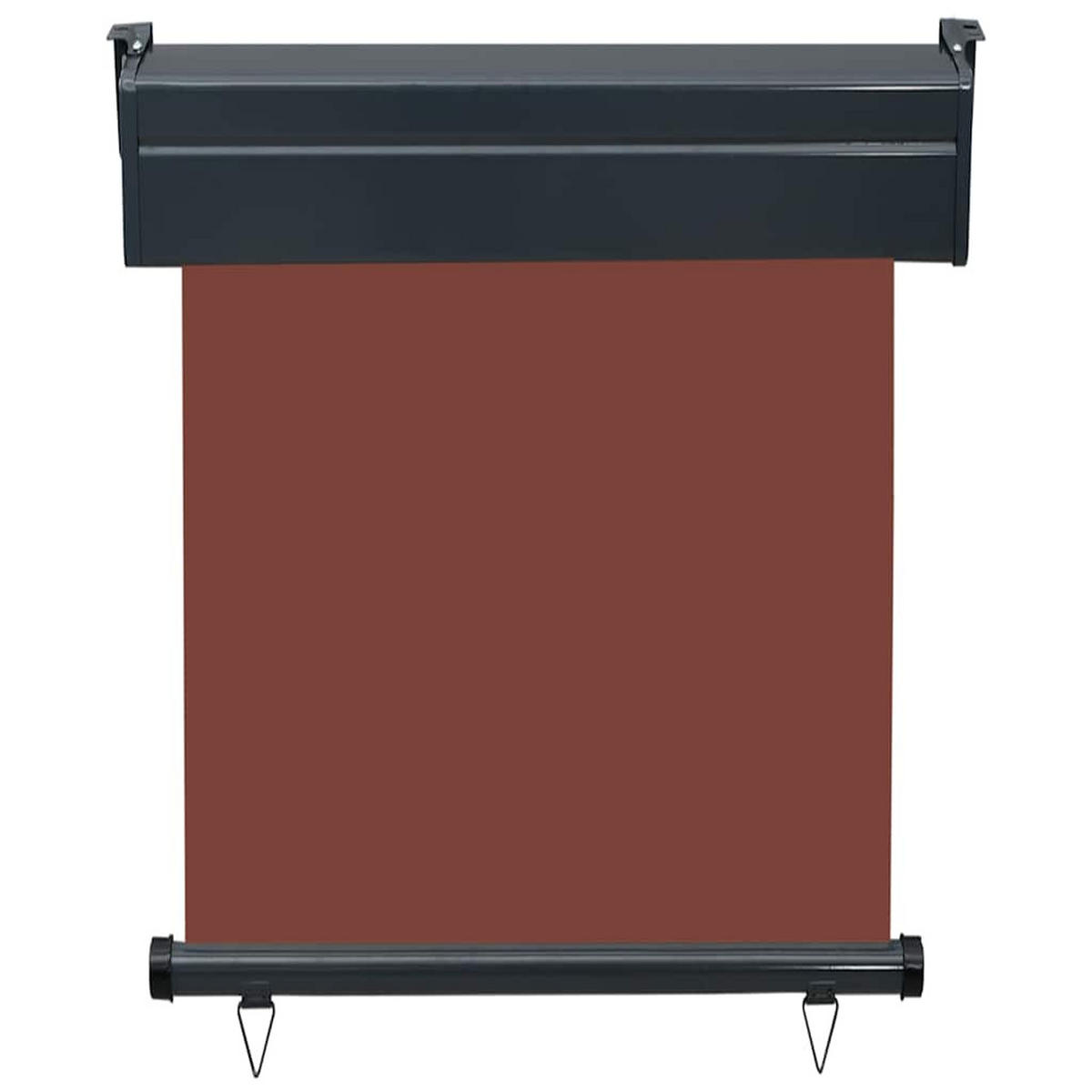 BALKON-SEITENMARKISE 65x250 cm Braun - Braun, Metall (250/50/60cm) - furnicato