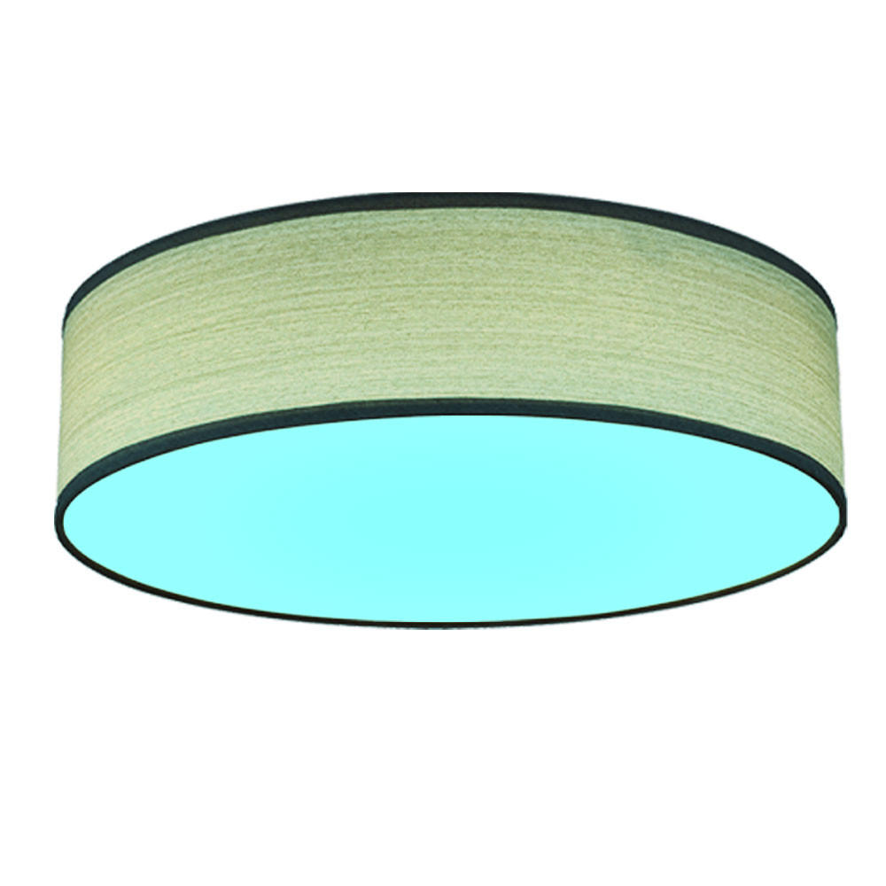 LED DECKENLEUCHTE VARIOS Weiß Holzoptik - Braun, Metall (38/38/10cm) - Globo Lighting