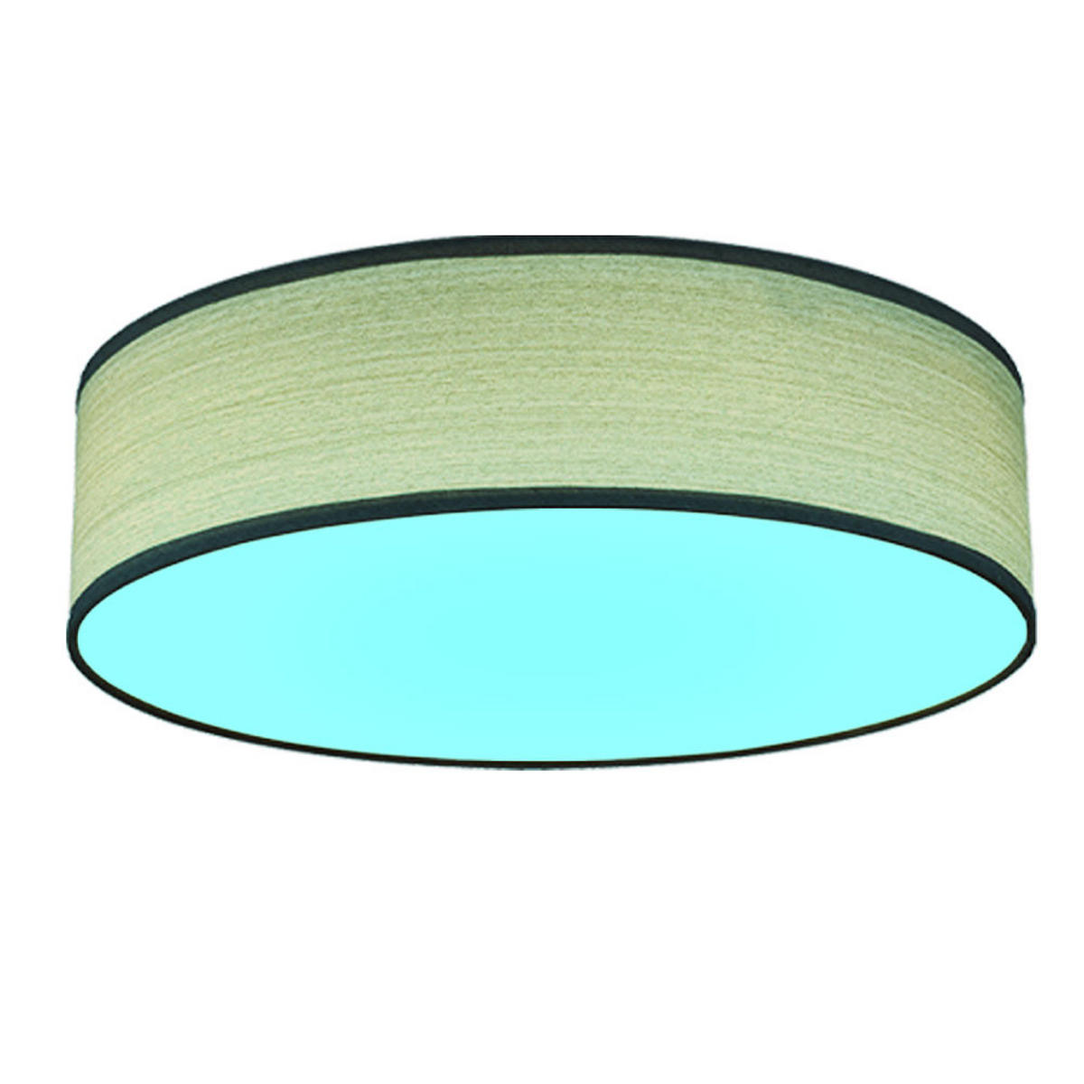 LED DECKENLEUCHTE VARIOS Weiß Holzoptik - Braun, Metall (38/38/10cm) - Globo Lighting