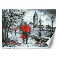 VLIESTAPETE Rot 350/245 cm - Rot, Textil (350/245cm) - KUNSTLOFT