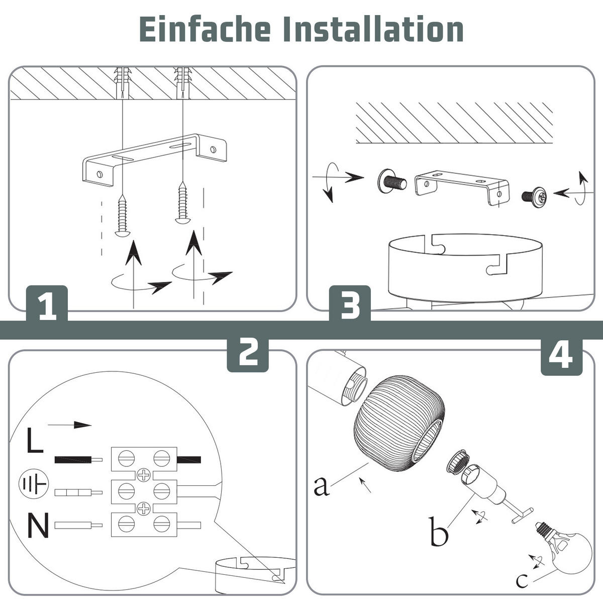 STRAHLER Fearon 42.5/10/16.5 cm - Weiß, Metall (42.5/10/16.5cm) - Nettlife