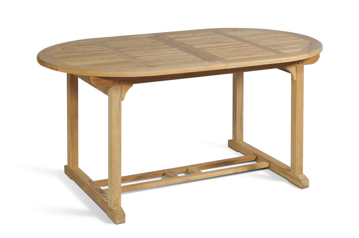 GARTEN-SITZGRUPPE Manuel 7-teilig Gartenmöbel-Set - Teakfarben, Holz - DELUKE