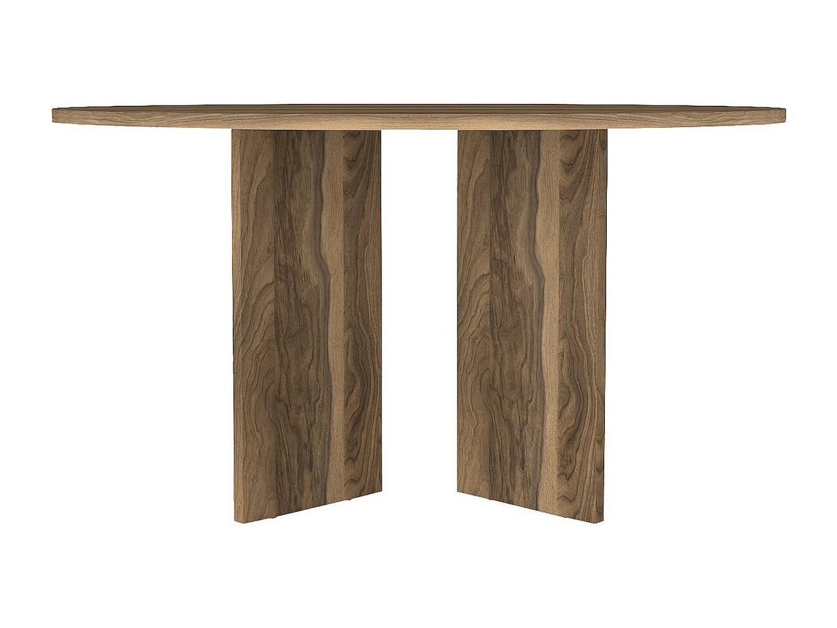 ESSTISCH - 6 Personen - holz - naturfarben dunkel Topania - Naturfarben, Holz (138/138/75cm) - Vente-Unique
