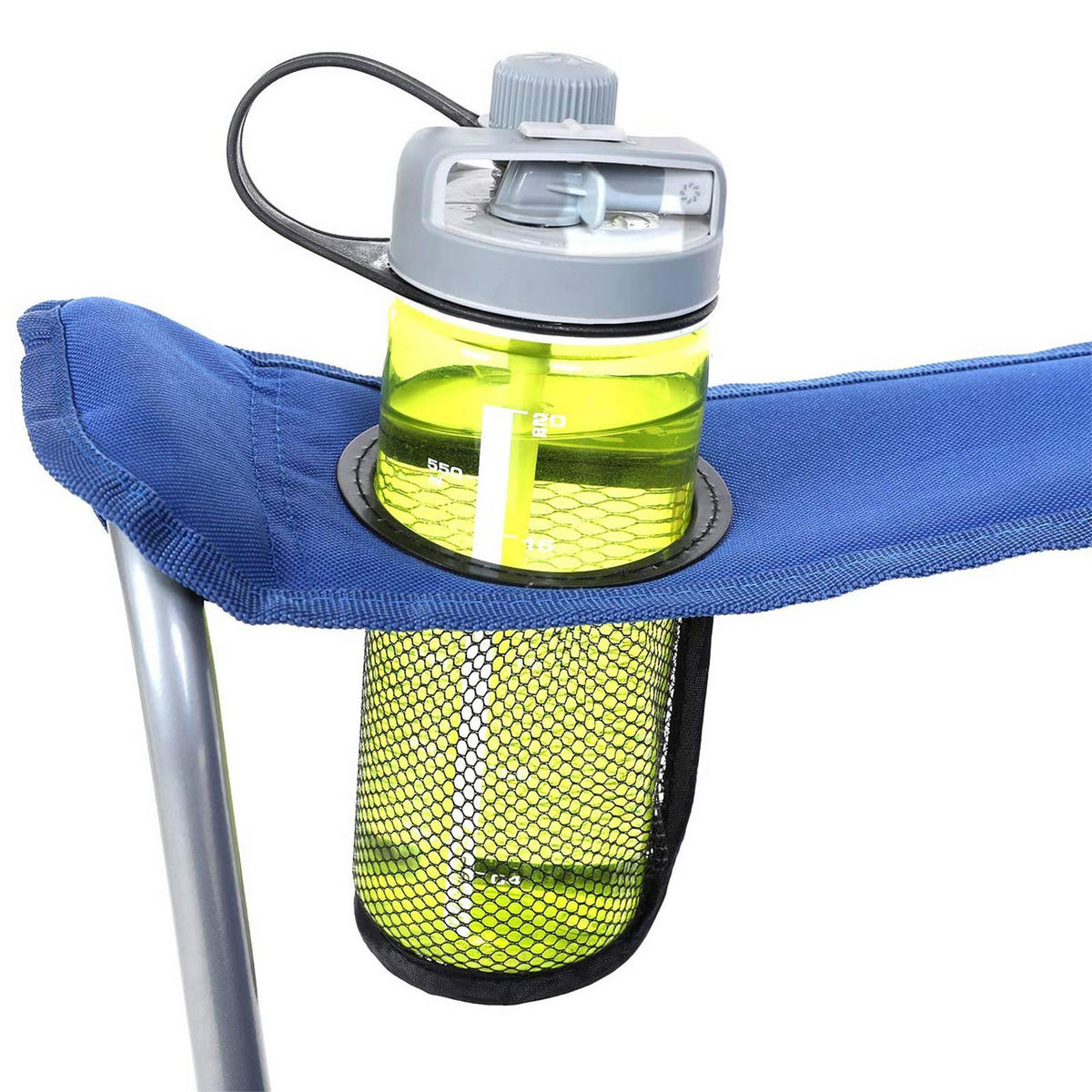 CAMPINGSTUHL KLAPPSTUHL 2ER-SET - Blau, Textil (51.5/96/76cm) - Hansiro