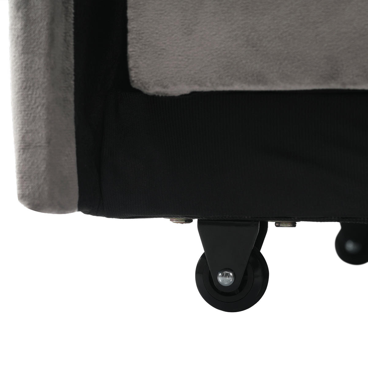 SCHLAFSESSEL DE-35323 3-in-1 mit Getränkehaltern Dunkelgrau - Dunkelgrau, Metall (167/76/83cm) - ComfortXL