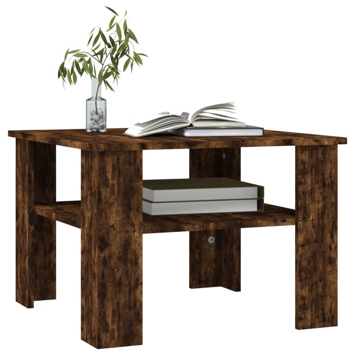COUCHTISCH Räuchereiche 60x60x42 cm Holzwerkstoff - Dunkelbraun, Holzwerkstoff (60/60/42cm) - furnicato