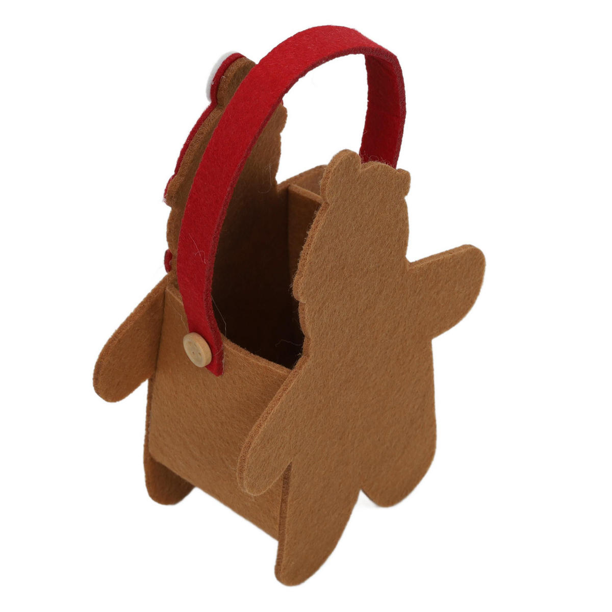 FILZTASCHE für Weihnachten 6,5/13/15,5 cm - Braun, Textil (13/15.5/6.5cm) - Home Styling Collection