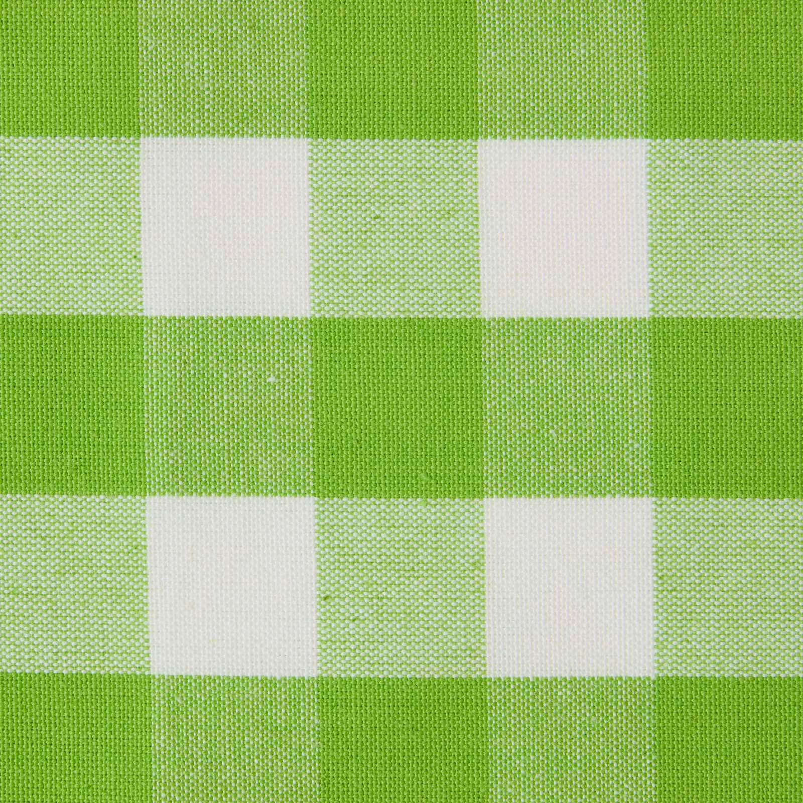 BAUMWOLLSTOFF Meterware grün-weiß kariert, 150 cm - Grün, Textil (150/100cm) - Homescapes