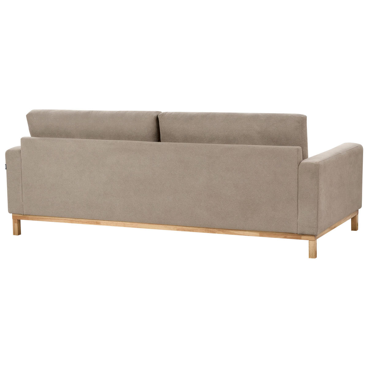 5-SITZER-SOFA SET taupe/hellbraun Siggard - Taupe/Hellbraun, Textil (92/92/217cm) - Beliani
