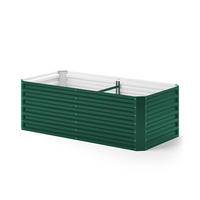 HOCHBEET Grün 180 x 90 cm - Grün, Metall (180/60/90cm) - OK-Living