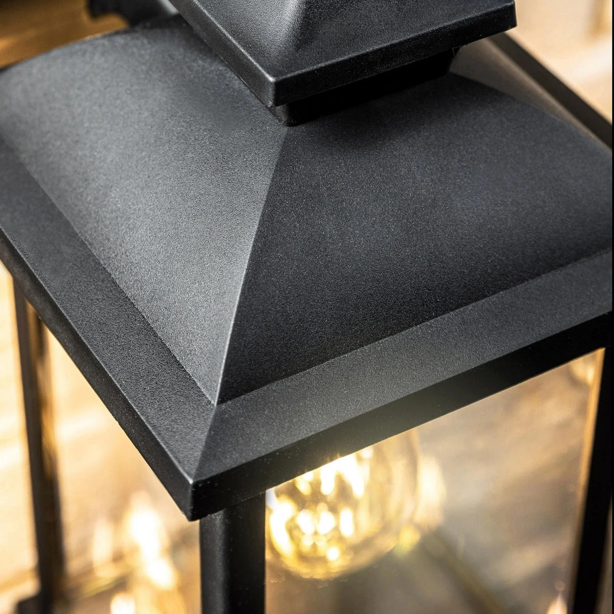 AUSSENWANDLATERNE Schwarz Traditionell - Schwarz, Kunststoff (17/31/22.3cm) - CGC Europe