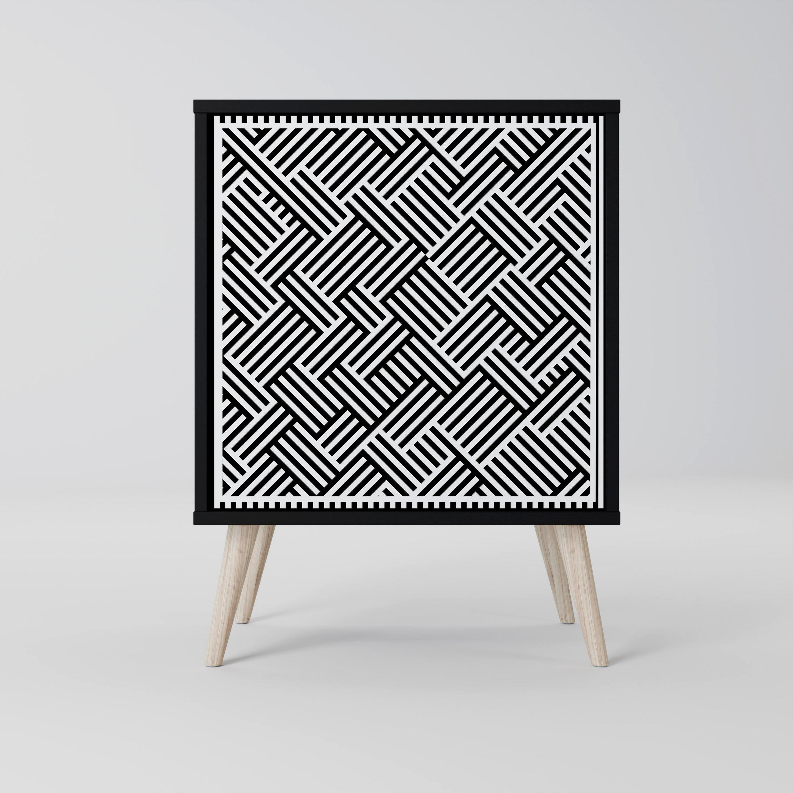 SpaceRebels Sideboard Schwarz 57.5x77.5x42 cm