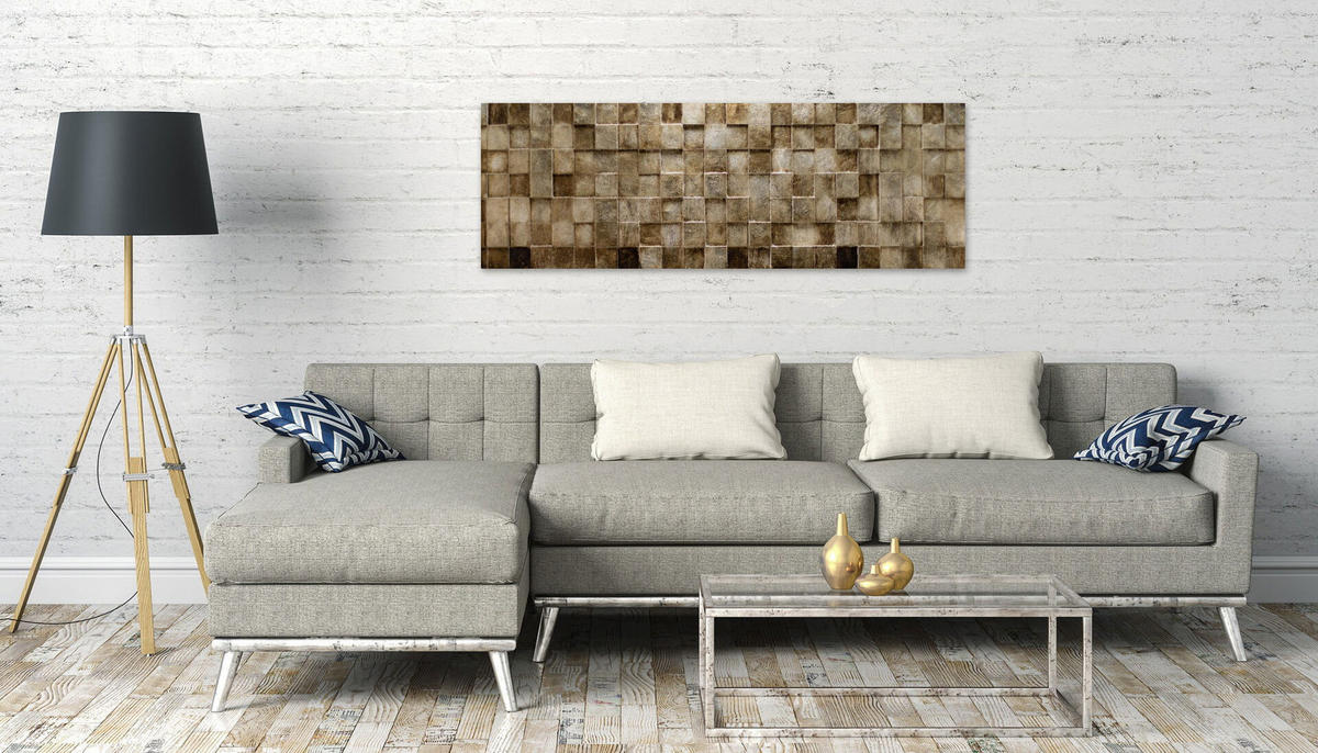 HOLZBILD Beige 144/44 cm - Beige/Braun, Holz (10/44cm) - KUNSTLOFT