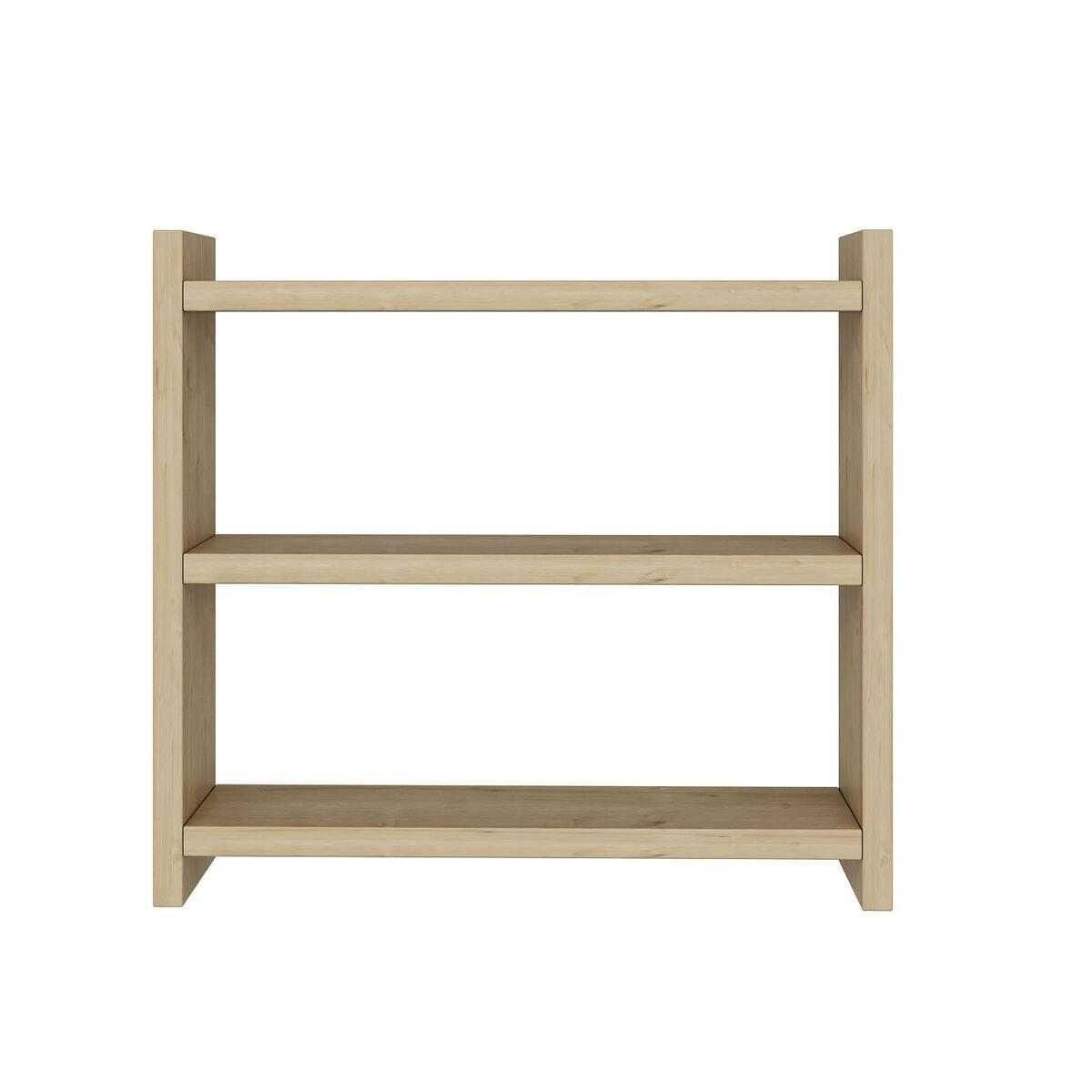WANDREGAL für die Küche mit 3 Ablagen 44/10/40 cm - Eichefarben, Holzwerkstoff (10/40/44cm) - Calicosy