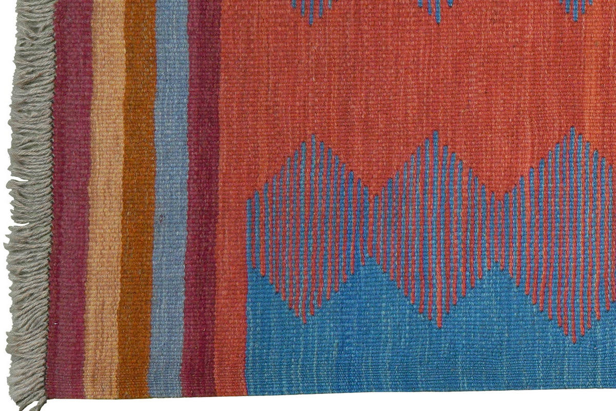 HANDWEBTEPPICH Kelim Gashgai Mehrfarbig 198/60 cm Schurwolle - Multicolor, Textil (60/198cm) - Looma