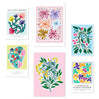 POSTER Set Mit 6 Botanica Schönen Sommer A3 & A4 Rahmenlos - Klar, Papier (29/3cm) - Nacnic