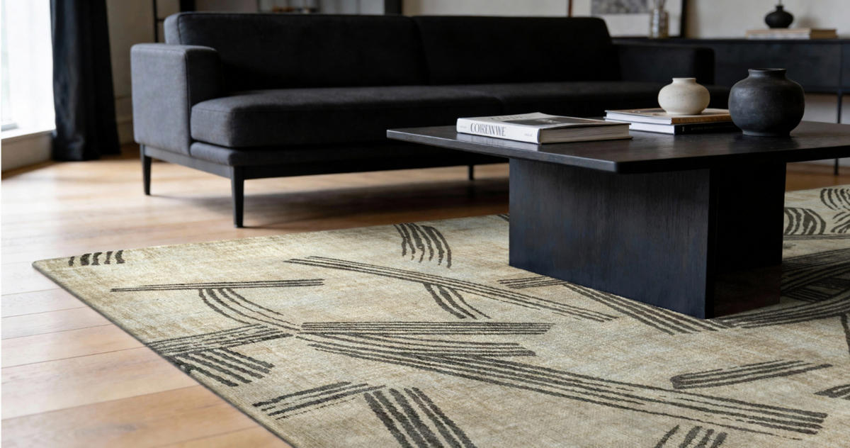 TEPPICH modern Flachgewebe KATANA Beige 170 x 240 cm - Beige, Textil (170/240cm) - Novatrend