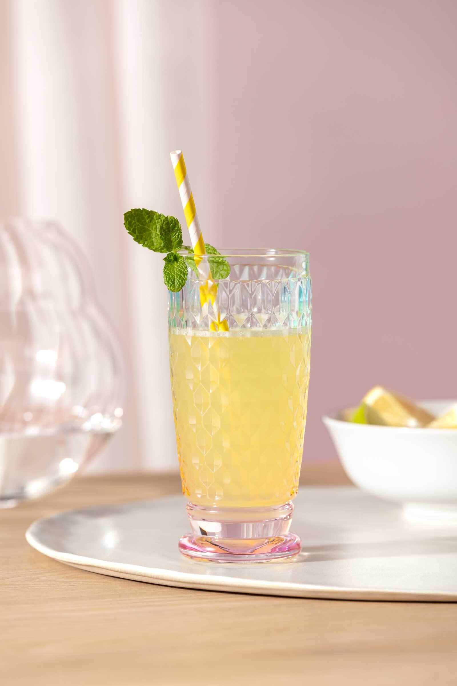LONGDRINKGLAS Boston Pearl bunt 300 ml 4er Set - Multicolor, Glas (0.3L) - Villeroy & Boch