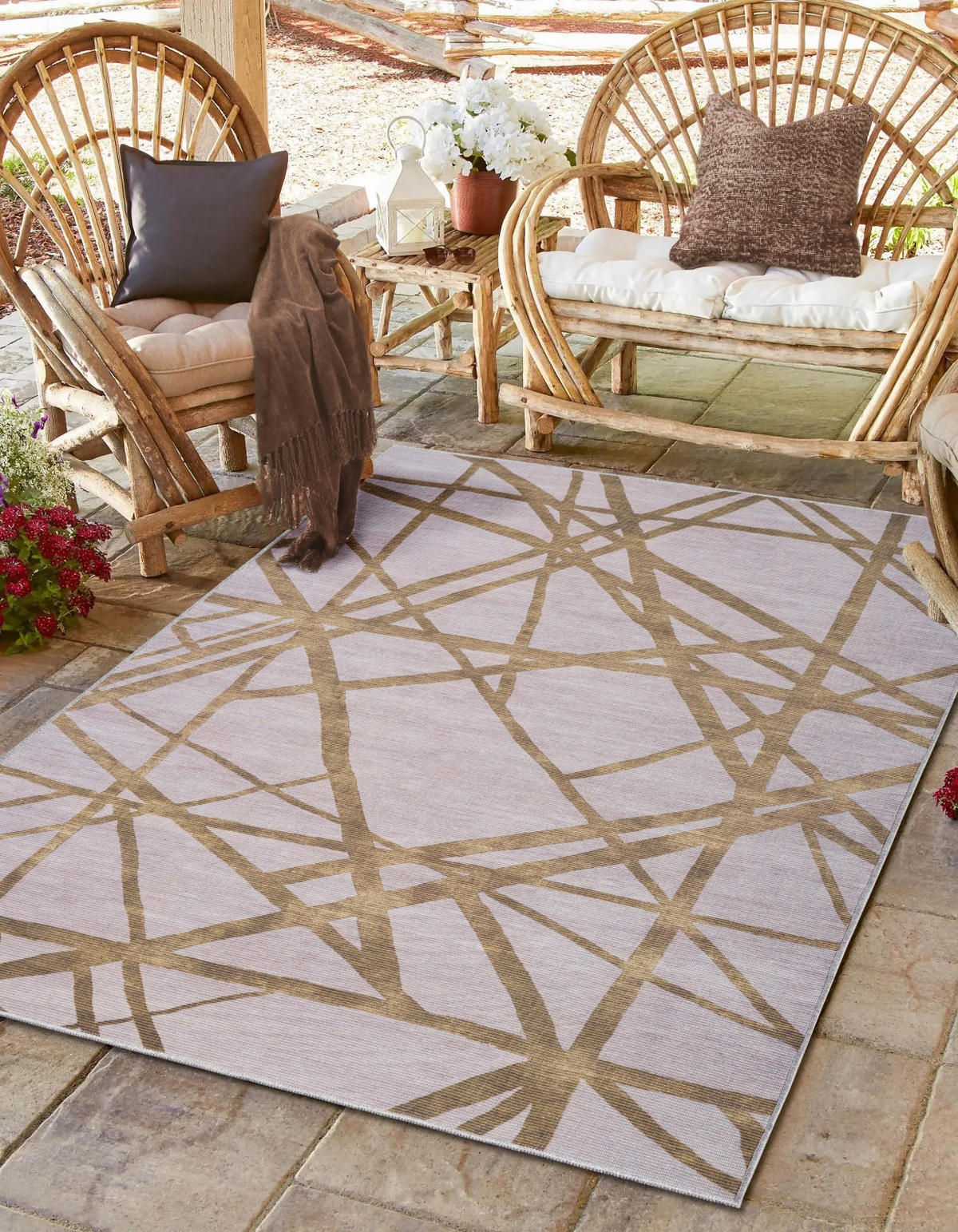 TEPPICH Cove Goldfarben,Silberfarben,Taupe 160/230 cm - Goldfarben, Textil (160/230cm) - My-Rug