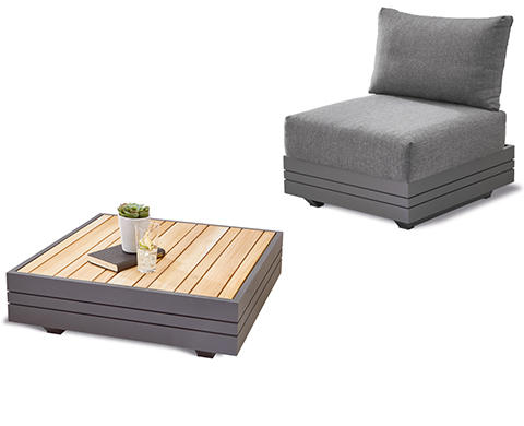 Gartenmöbel in grau von Zebra