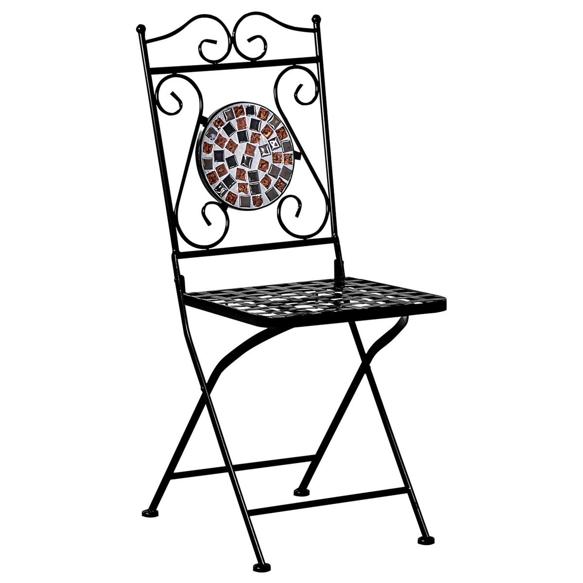 BISTRO-SET 2er Schwarz Carpino - Goldfarben/Schwarz, Metall - Beliani