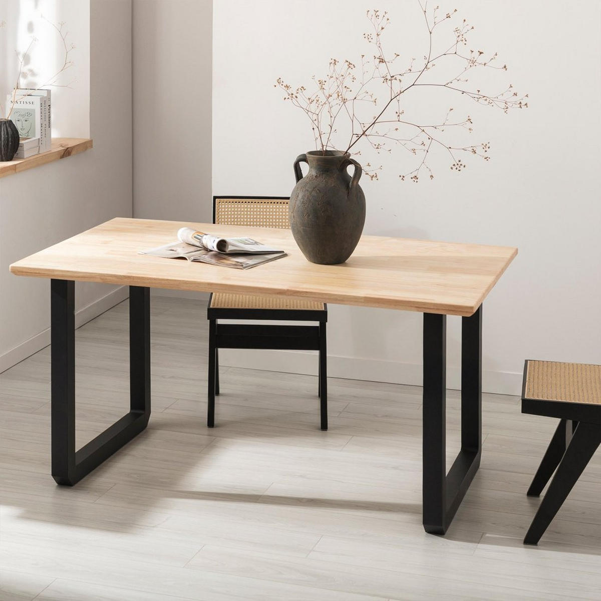 AUSZIEHBARER TISCH Khonor Zweifarbig 150 cm x 76 cm - Multicolor, Holz (90/150/76cm)