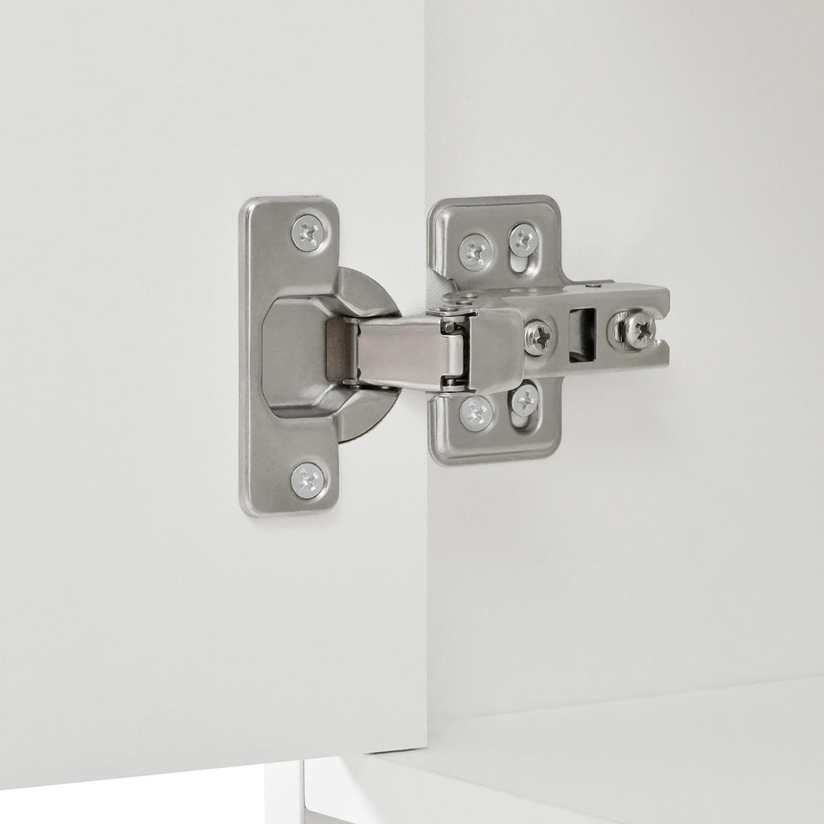 SCHUHSCHRANK in Weiß Schuhkommode mit 3 Türen,2 Schubladen & Metallgriffen, viel Stauraum für Flur/Diele, B120/T35/H90cm - Weiß, Holzwerkstoff (120/90/35cm) - STILVORA