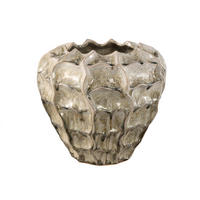 TOPF Cedric Beige 30/30/28cm - Beige, Keramik (28cm) - PTMD Collection