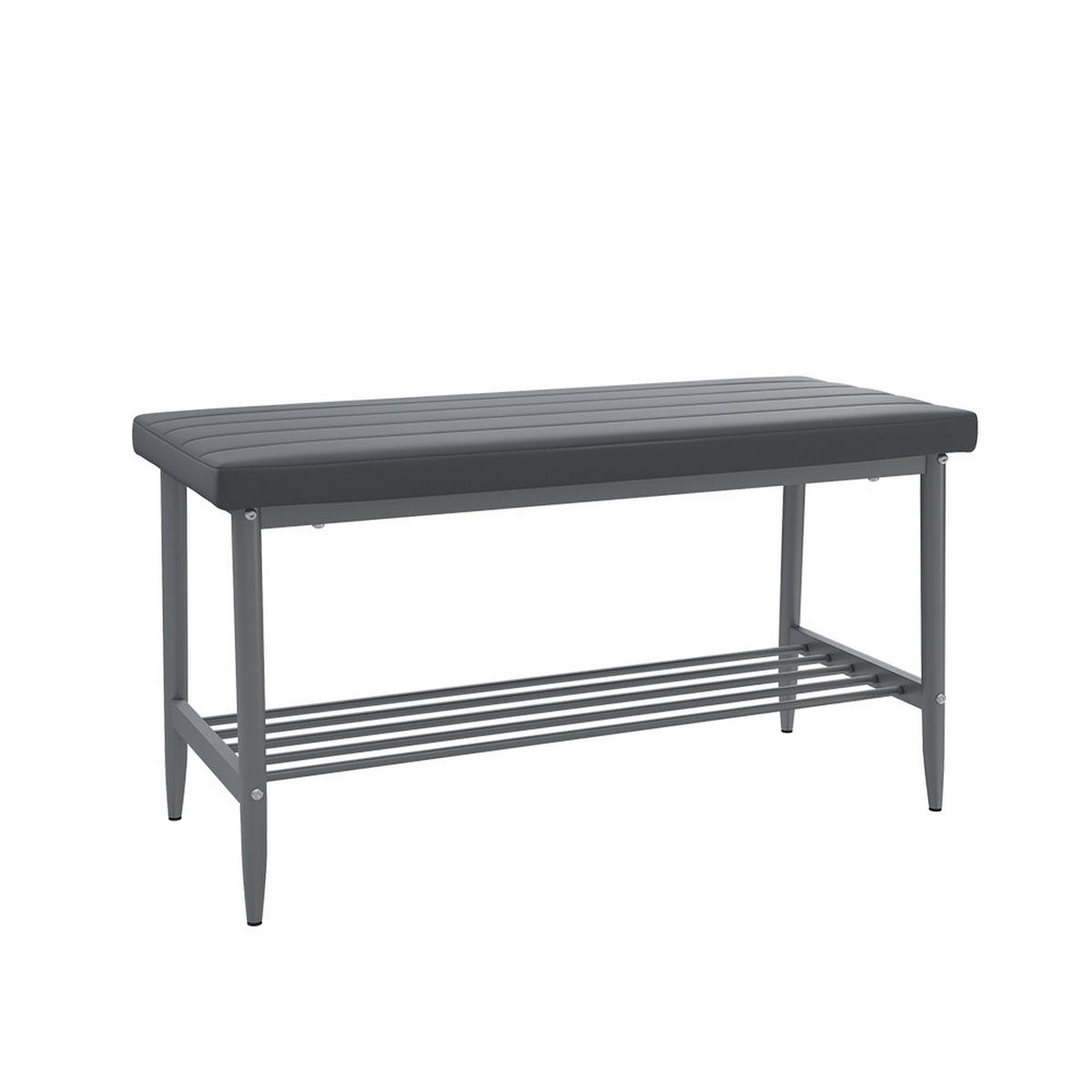 SITZBANK Grand Grau 85 x 35 cm - Grau, Textil (85/46.5/35cm) - Vicco