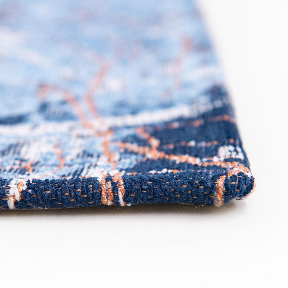 TEPPICH Flachgewebe BLUE CITY Blau 140 x 200 cm - Blau, Textil (140/200cm) - Novatrend