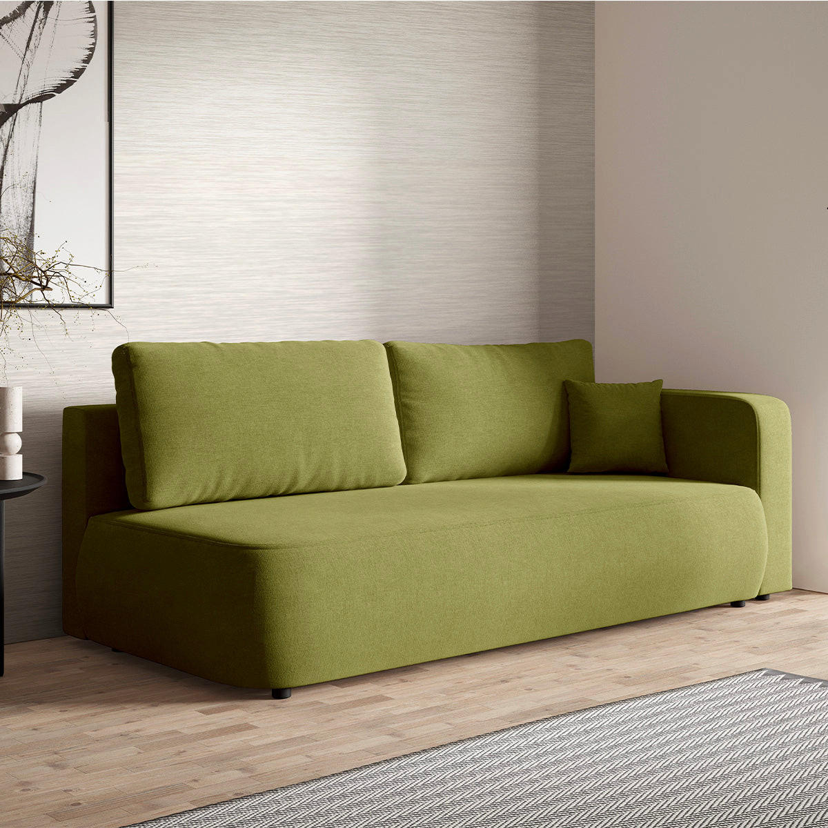 SOFA Antonio 3 Sitzplätze Grün - Grün, Holz (228/82/106cm) - Petits-meubles