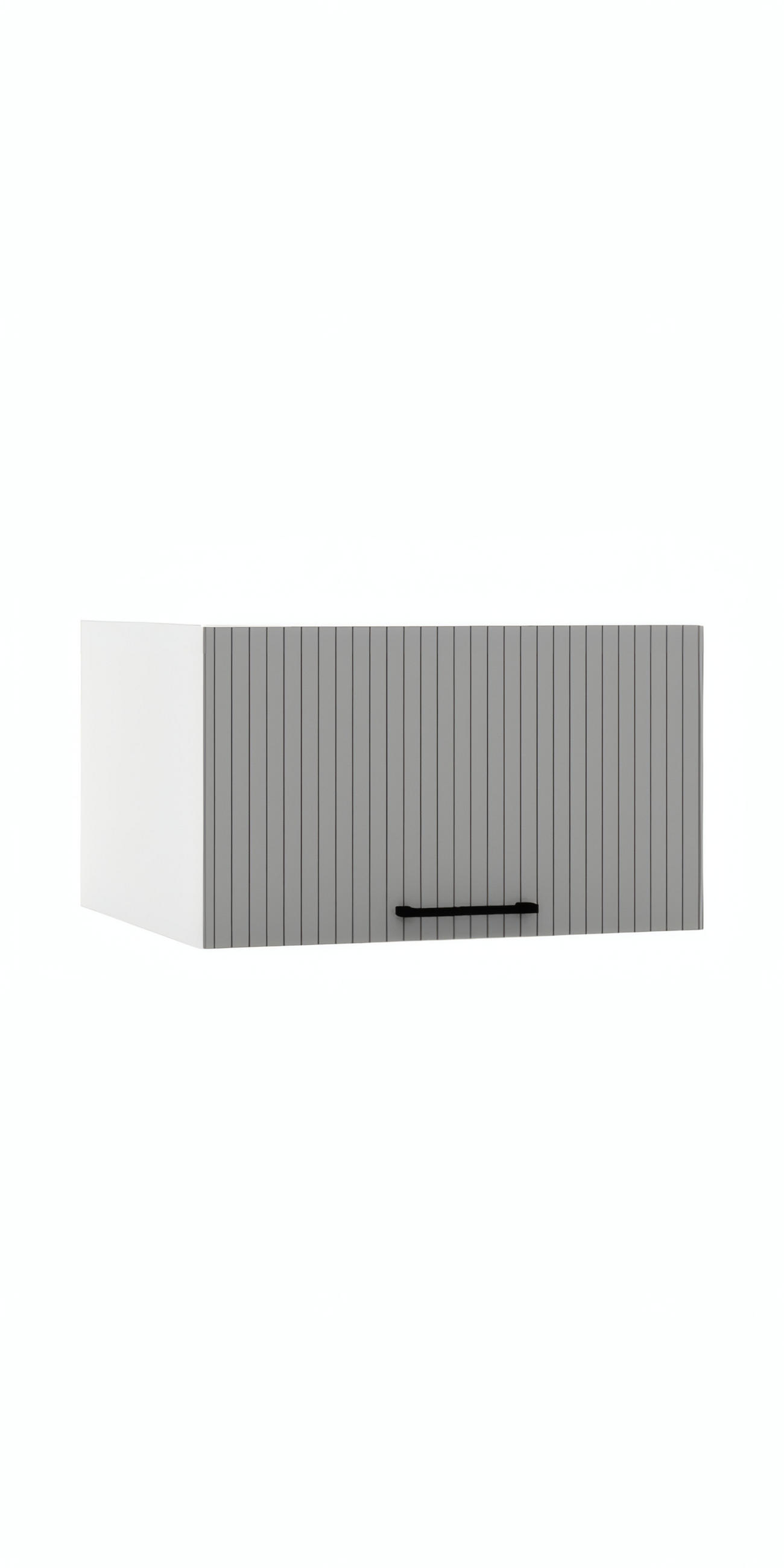HÄNGESCHRANK W60OKGR GŁ.560 - KENDRO - Zeitlose Küchen Eleganz - Weiß/Grau, Holz/Metall (60/36/56cm) - ROYAL24_MARKT