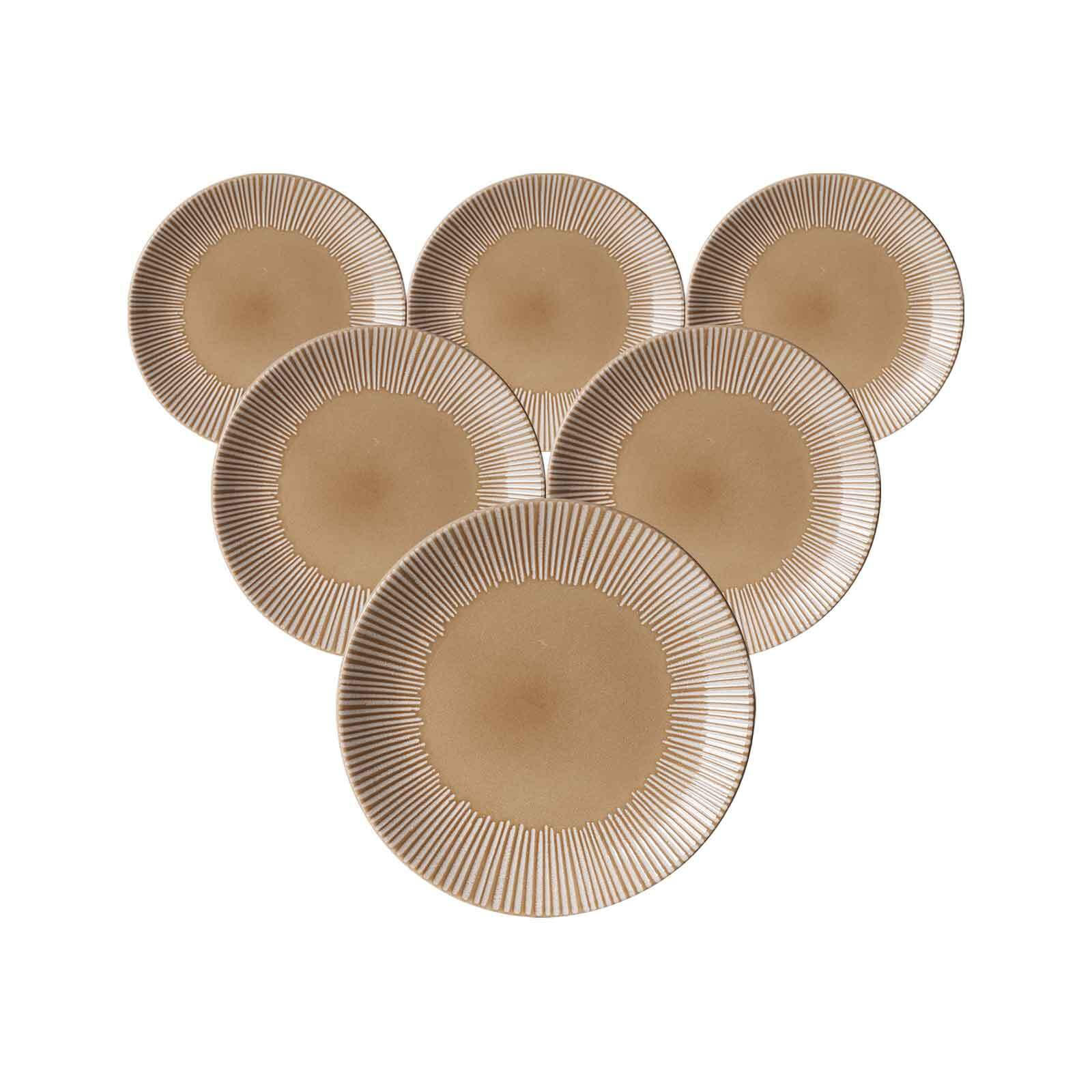 DESSERTTELLER Banda Beige ø 21 cm 6er Set - Beige, Keramik (21cm) - Ritzenhoff Breker