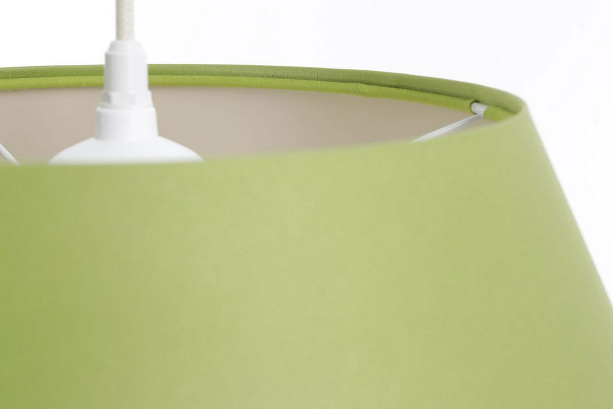 HÄNGELEUCHTE Grün 40/24 cm - Beige/Grün, Kunststoff (40/1.3/24cm) - ONZENO