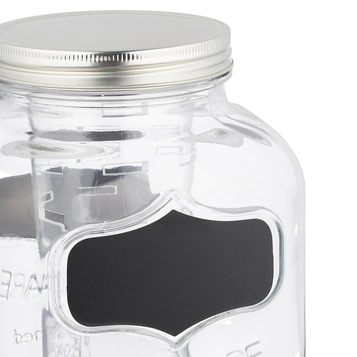 GETRÄNKESPENDER - Transparent, Glas/Kunststoff (4L) - Relaxdays