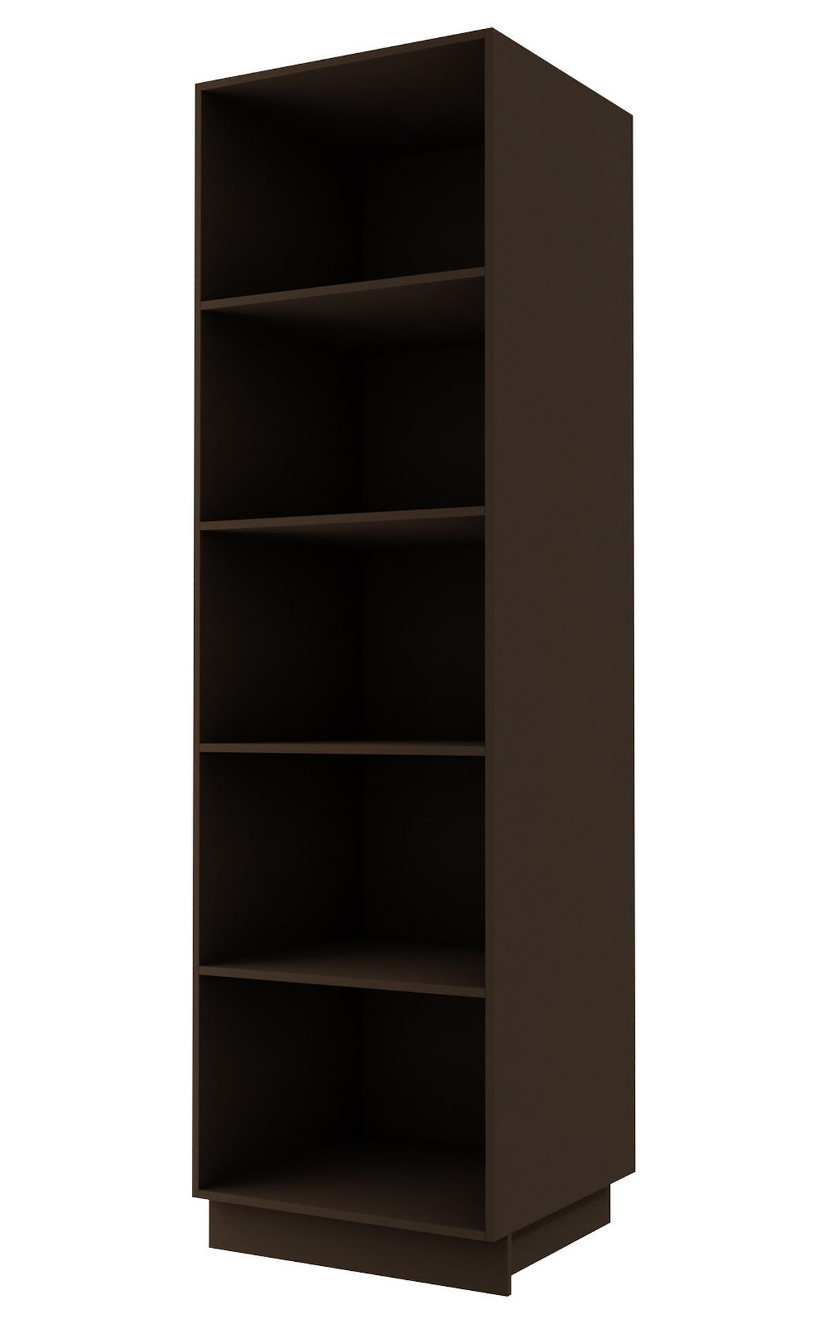 GESCHIRRSCHRANK Kvantum D14/DP/60/207 Graphit Matt / Lava Matt 60 / 59 / 207cm - Dunkelgrau/Graphitfarben, Holz/Holzwerkstoff (60/207/59cm) - Feldmann-Wohnen