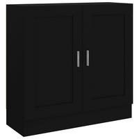 BÜCHERSCHRANK Schwarz 82,5x30,5x80 cm Holzwerkstoff - Schwarz, Holzwerkstoff (82.5/80/30.5cm) - furnicato