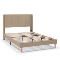 POLSTERBETT 90x190 cm Noelia, Beige - Beige, Textil (90/190cm) - VS Venta-stock