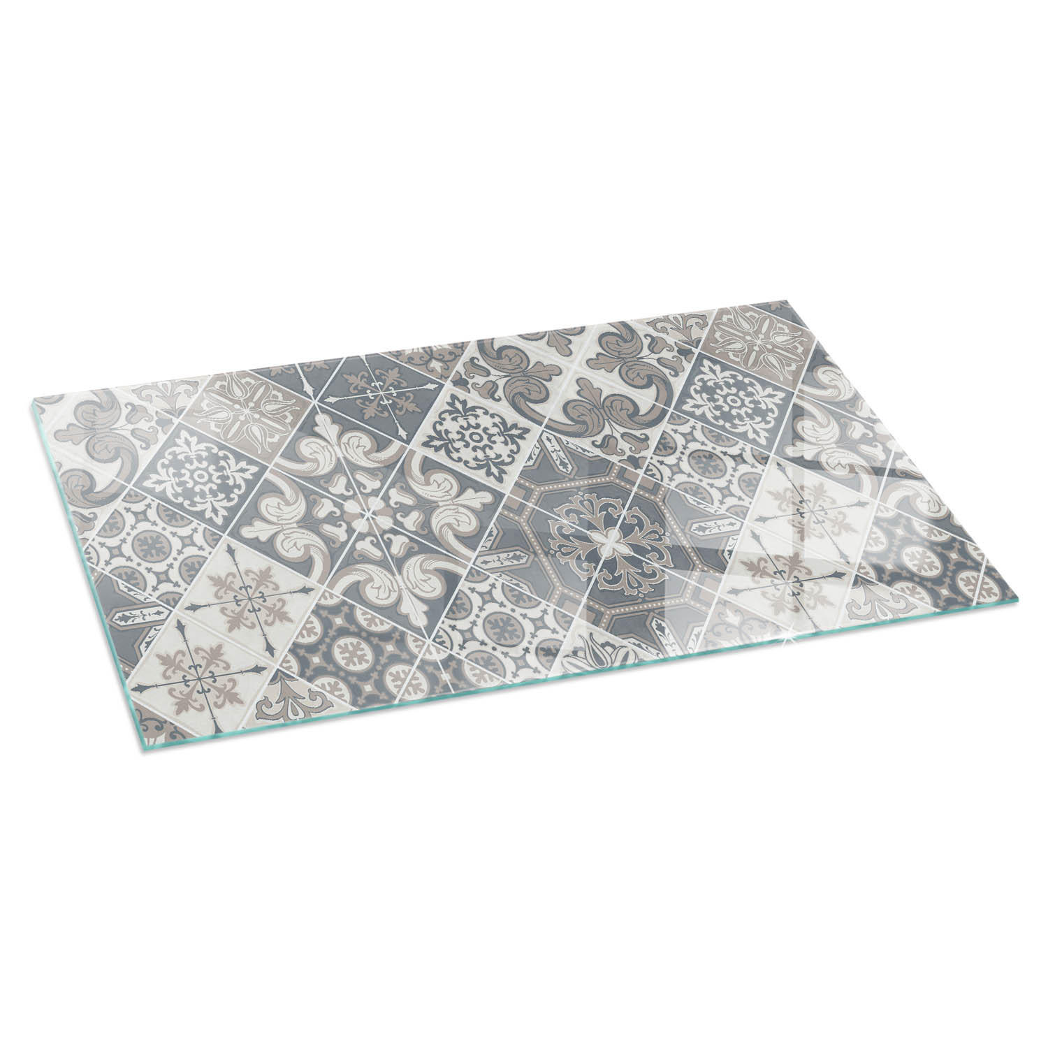 ArtPrintCave Glasplatte Grau 100x50x0.4 cm