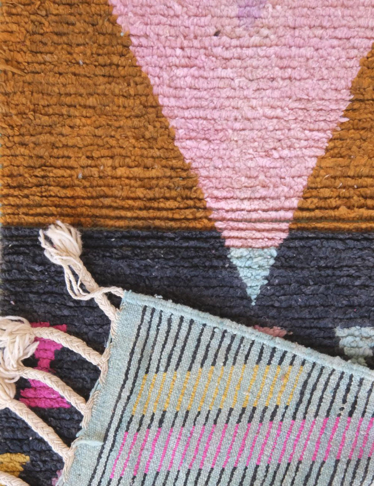 BERBERTEPPICH aus reiner Wolle mehrfarbig - Multicolor, Naturmaterialien (72/399cm) - AFK Living