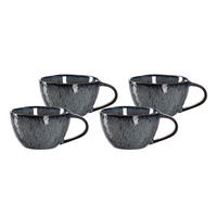 TASSEN Matera anthrazit 290 ml 4er Set - Grau, Keramik (0.29L) - Leonardo Living