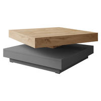COUCHTISCH Nenani - Graphitfarben, Holzwerkstoff (70/70/34cm) - MIRJAN24